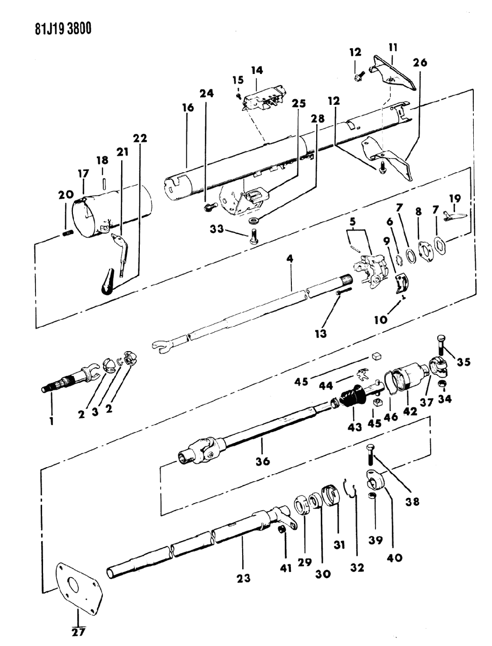 Mopar J0998710 Coupling,Lower Shaft