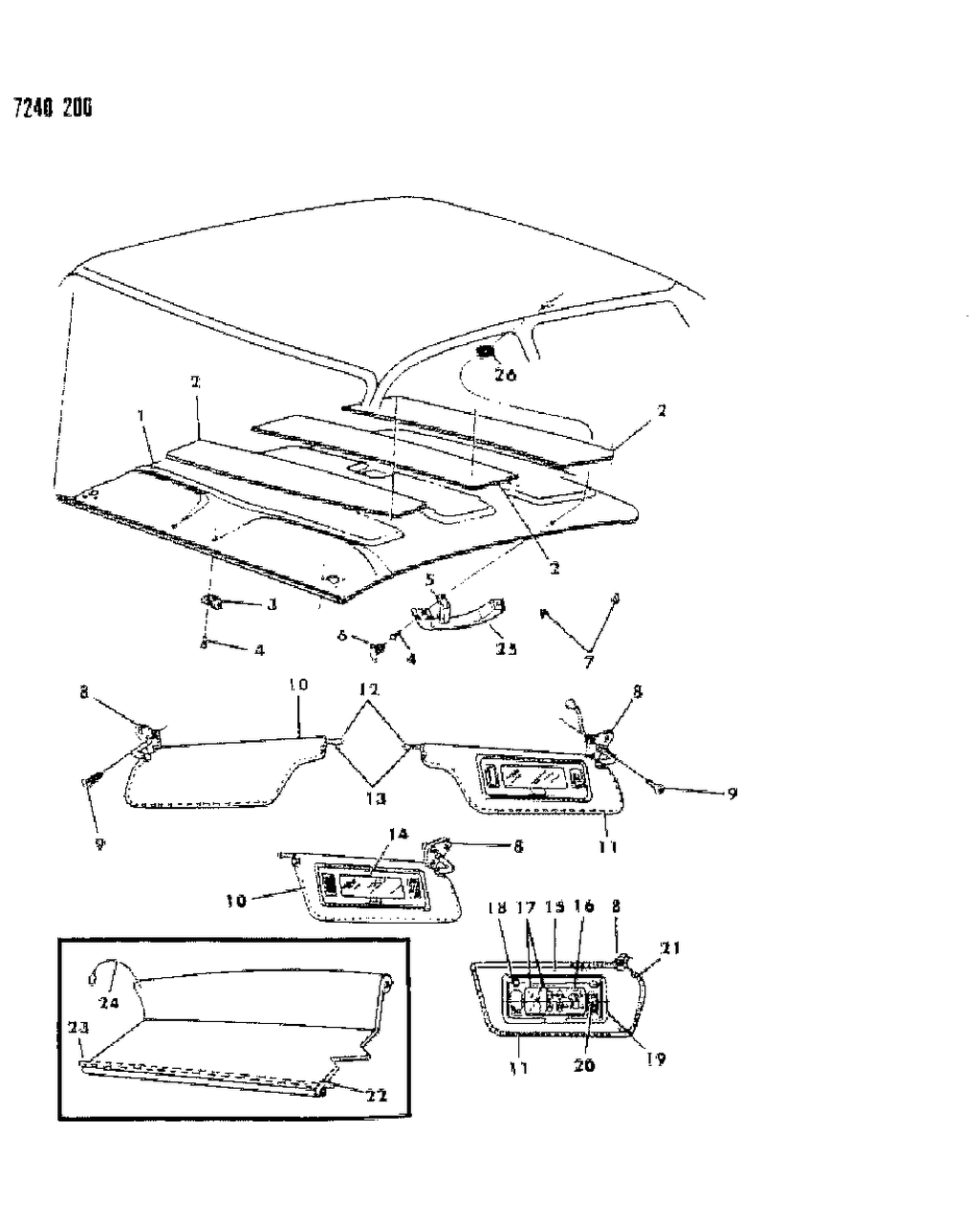 Mopar 1490983 Clip-SUNVISOR