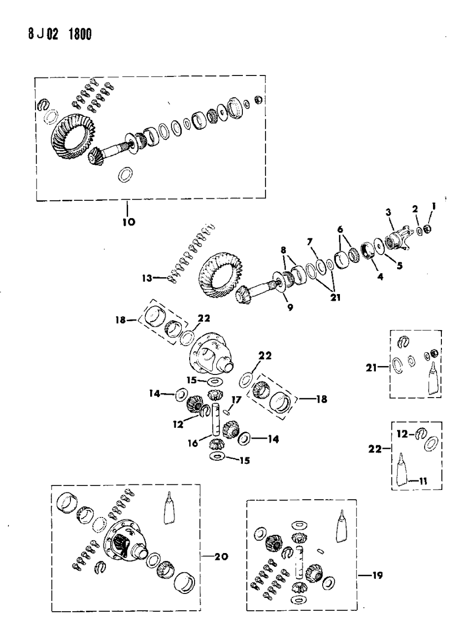 Mopar 83500190 Front Axle Side + Pi