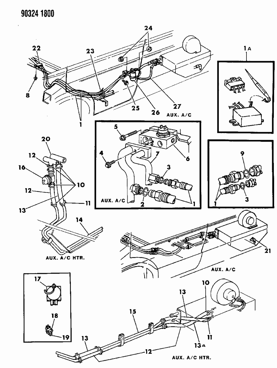 Mopar 4361014 Tube-Auxiliary A/C And Heater