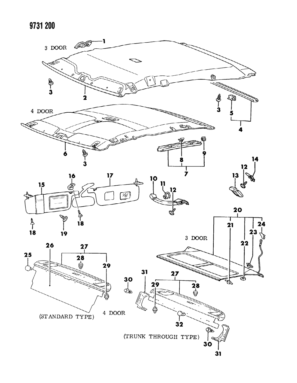 Mopar MB716042 Clip-Heater And A/C