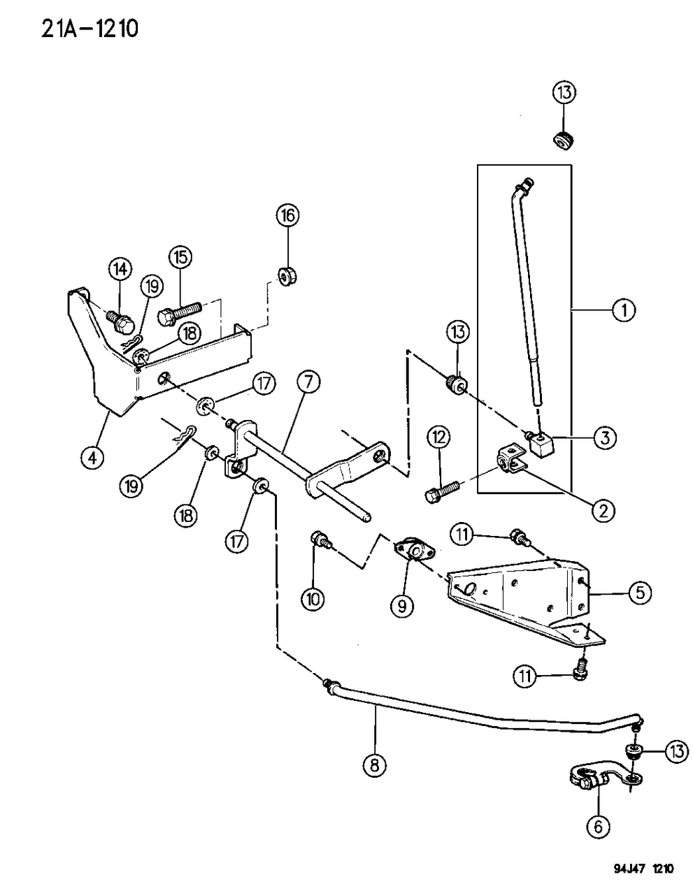 Mopar 52078135 Shaft-Column Shift Torque