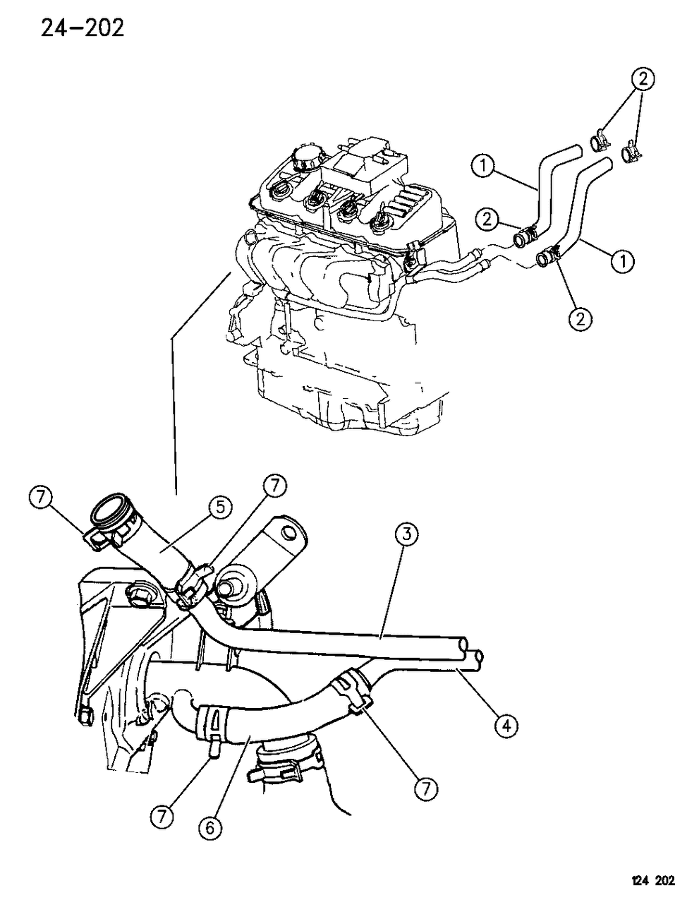 Mopar 5264709 Hose Heater Core To Tube