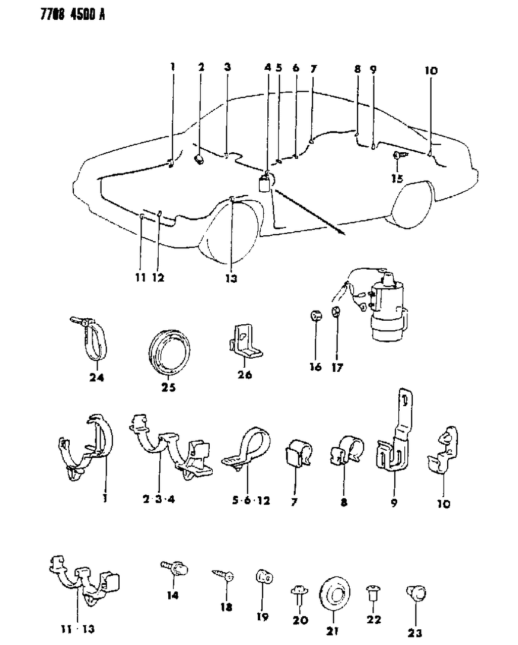 Mopar MB314460 Clip-A/C Piping