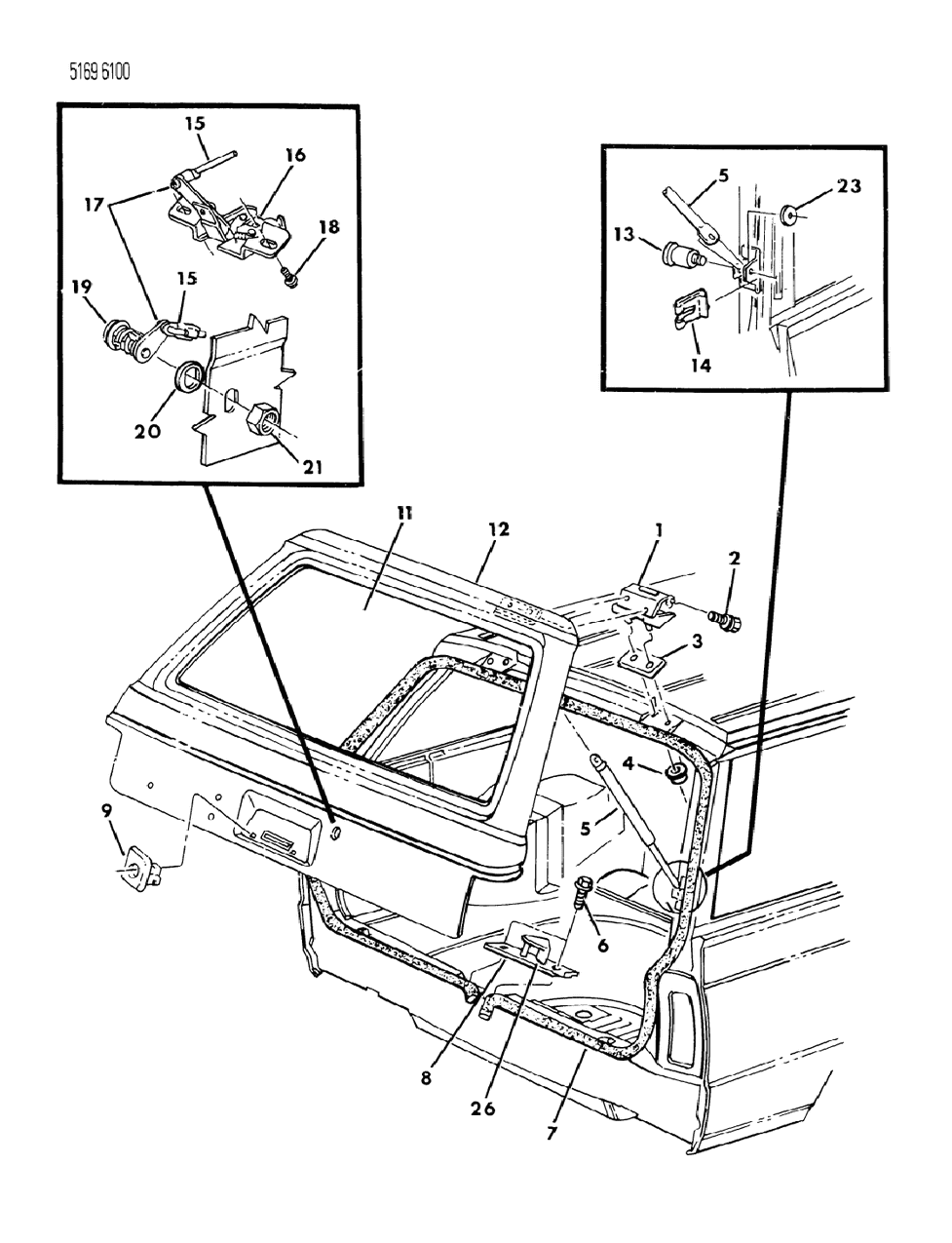 Mopar 4172595 Link-LIFTGATE Latch Release