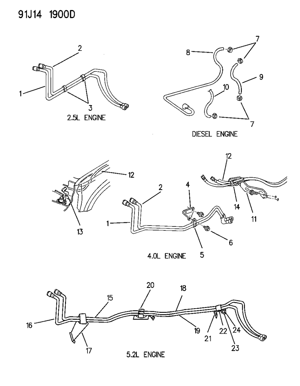 Mopar 52017828 Tube And Hose Assembly, Fuel Return W/Quick Connect