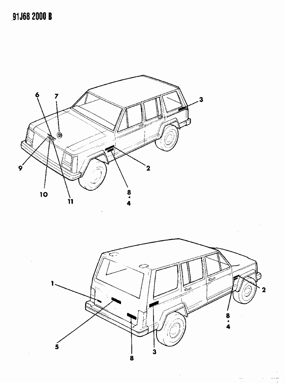 Mopar 55294501 "BRIARWOOD" Front Fender