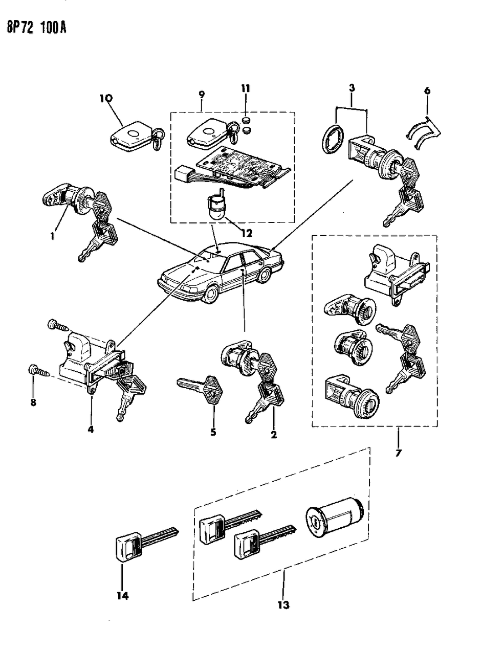 Mopar 83504633 Key UNCODED Ignition Loc