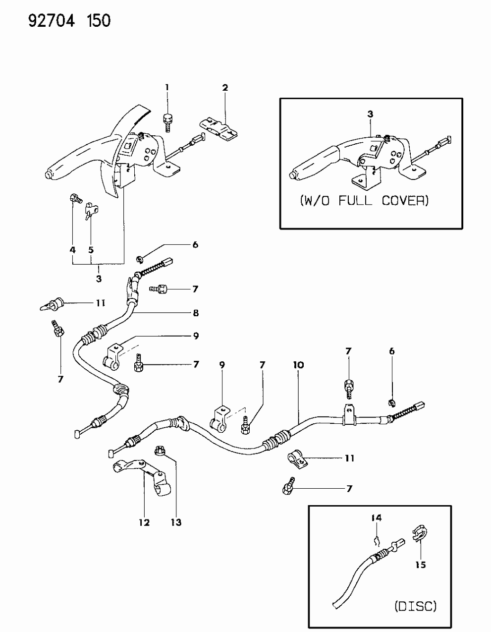 Mopar MB895092 Switch-Parking Brake