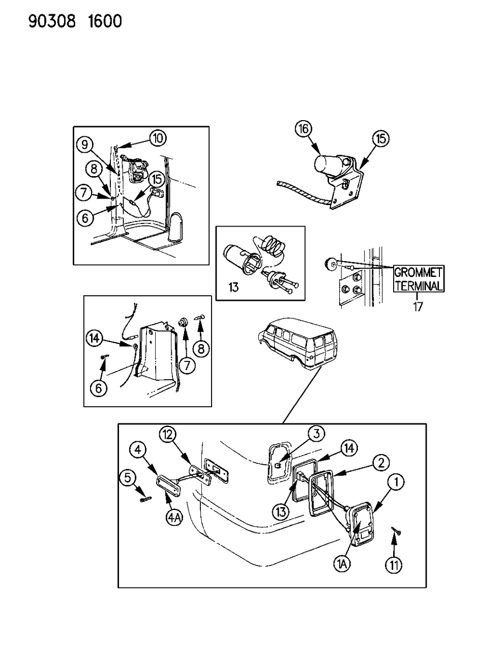 Mopar 4364489 Housing Stop & T/SIGNAL