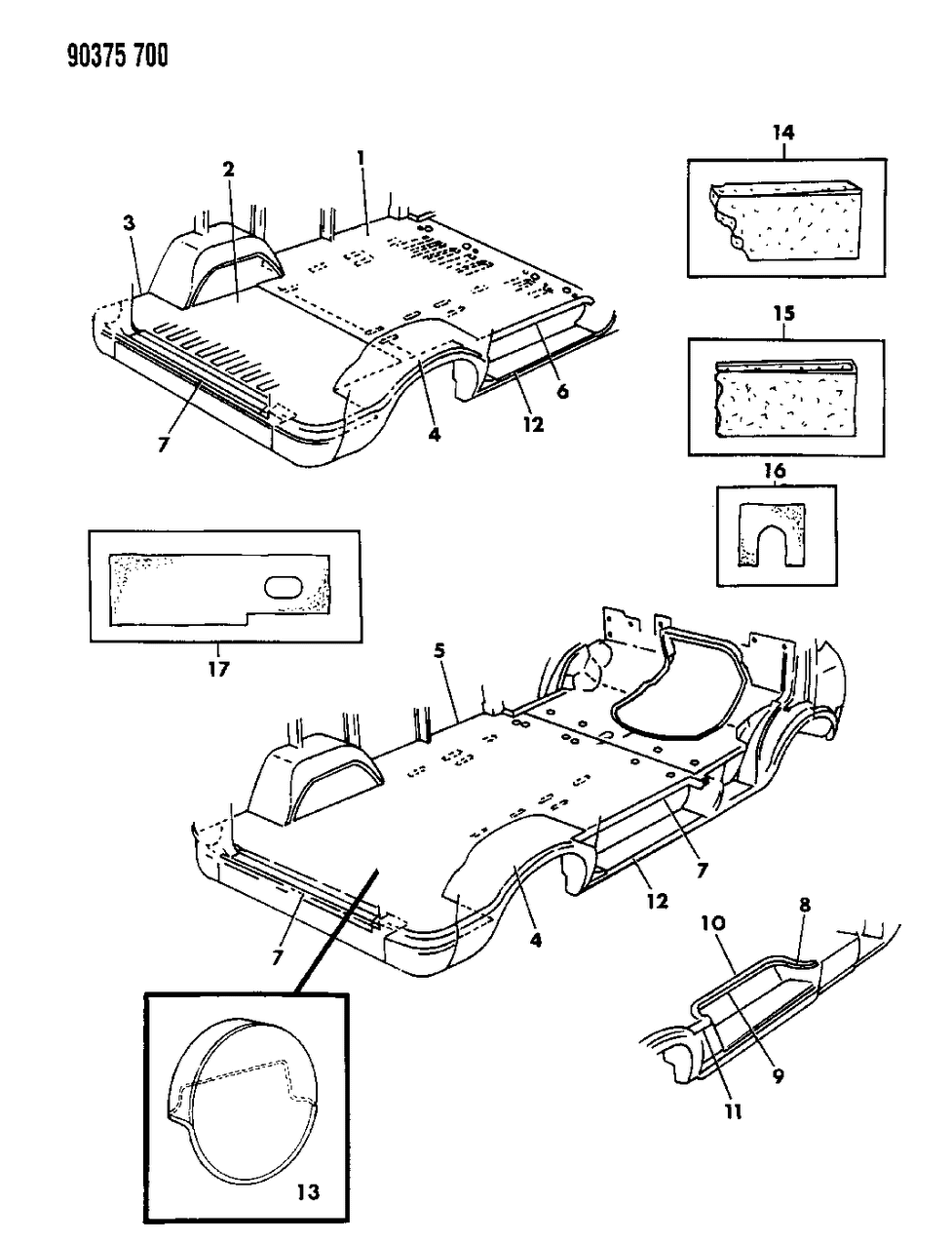 Mopar 5AX86KC5 Plate-Rear C/DR SILL SCUFF