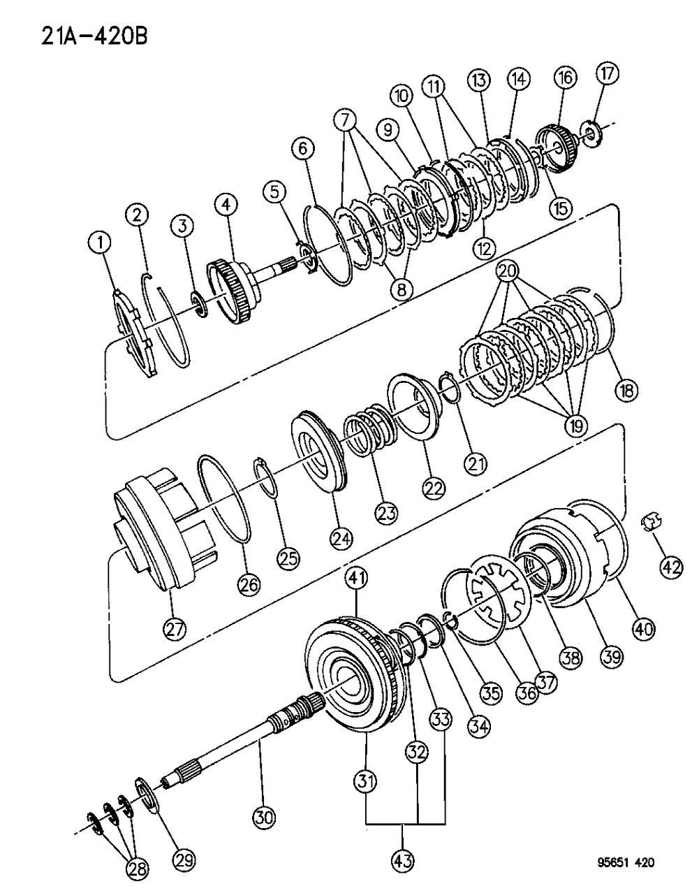 Mopar 4412307 Snap Ring-UNDERDRIVE (Straight)