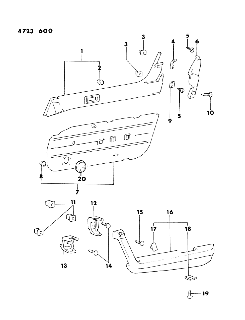 Mopar MF453049 Screw-Front Door Trim