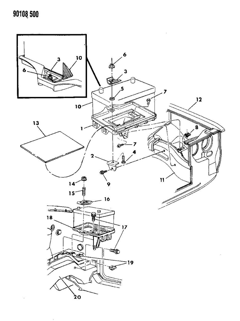 Mopar 4534208 Tray Battery