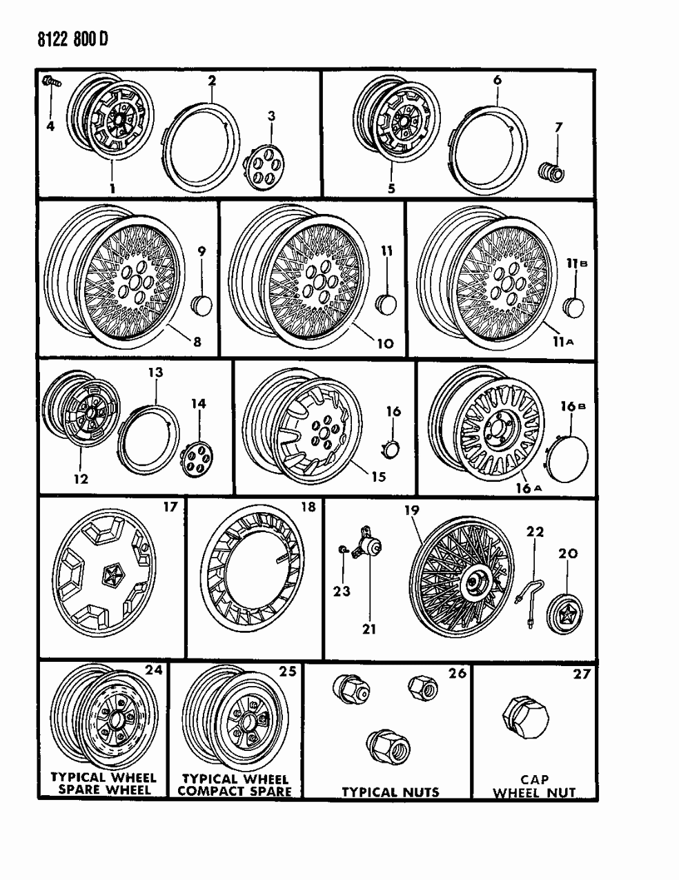 Mopar 5204001 Wheel Cover Hub Cap Center