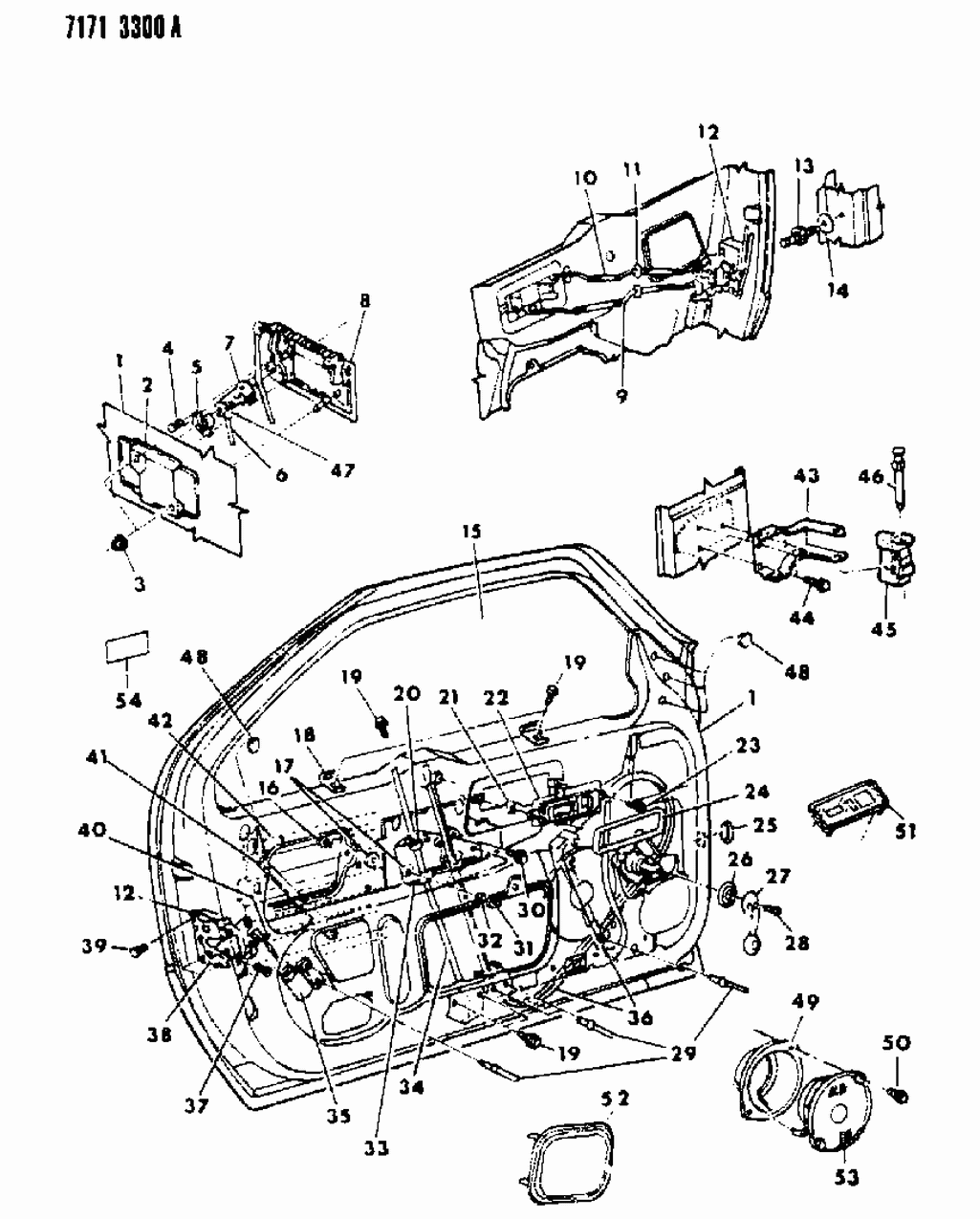 Mopar 4336378 Latch-Front Dr-Non O/RIDE Right