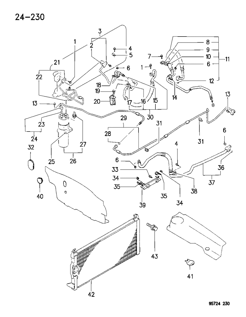 Mopar MF245455 Bolt-Condenser Mounting