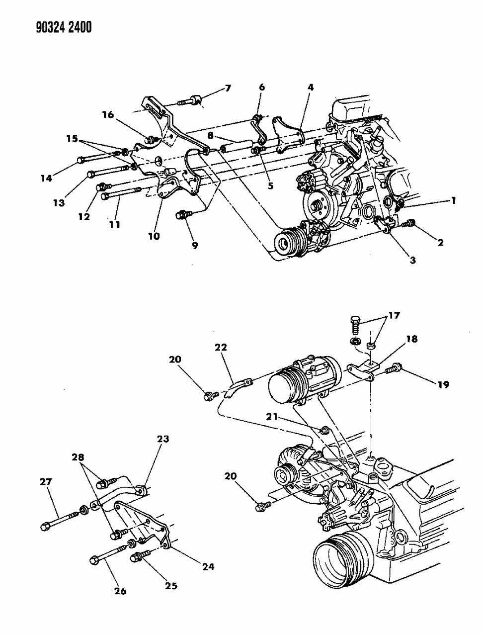 Mopar 6027880 Screw &Wa W/PUMP BDY 3/8 16