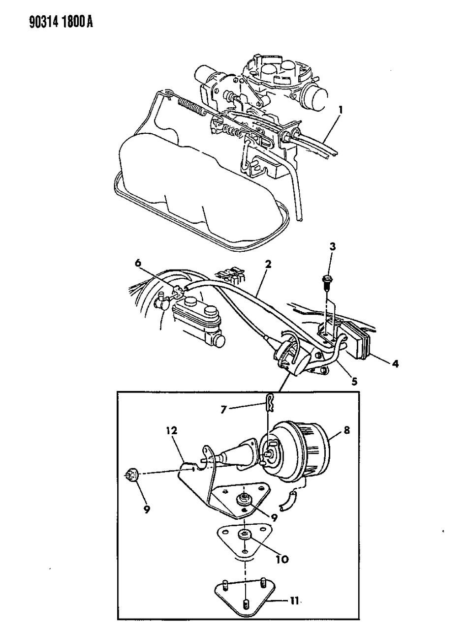 Mopar 53008014 Bracket-Speed Control SERVO