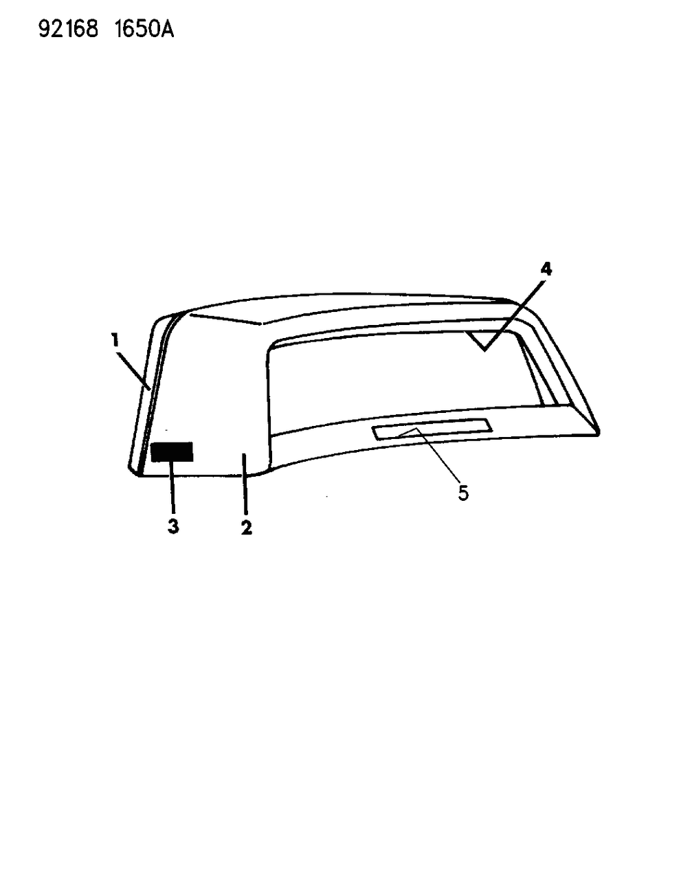 Mopar 4638570 MOULDING-Top Band Complete