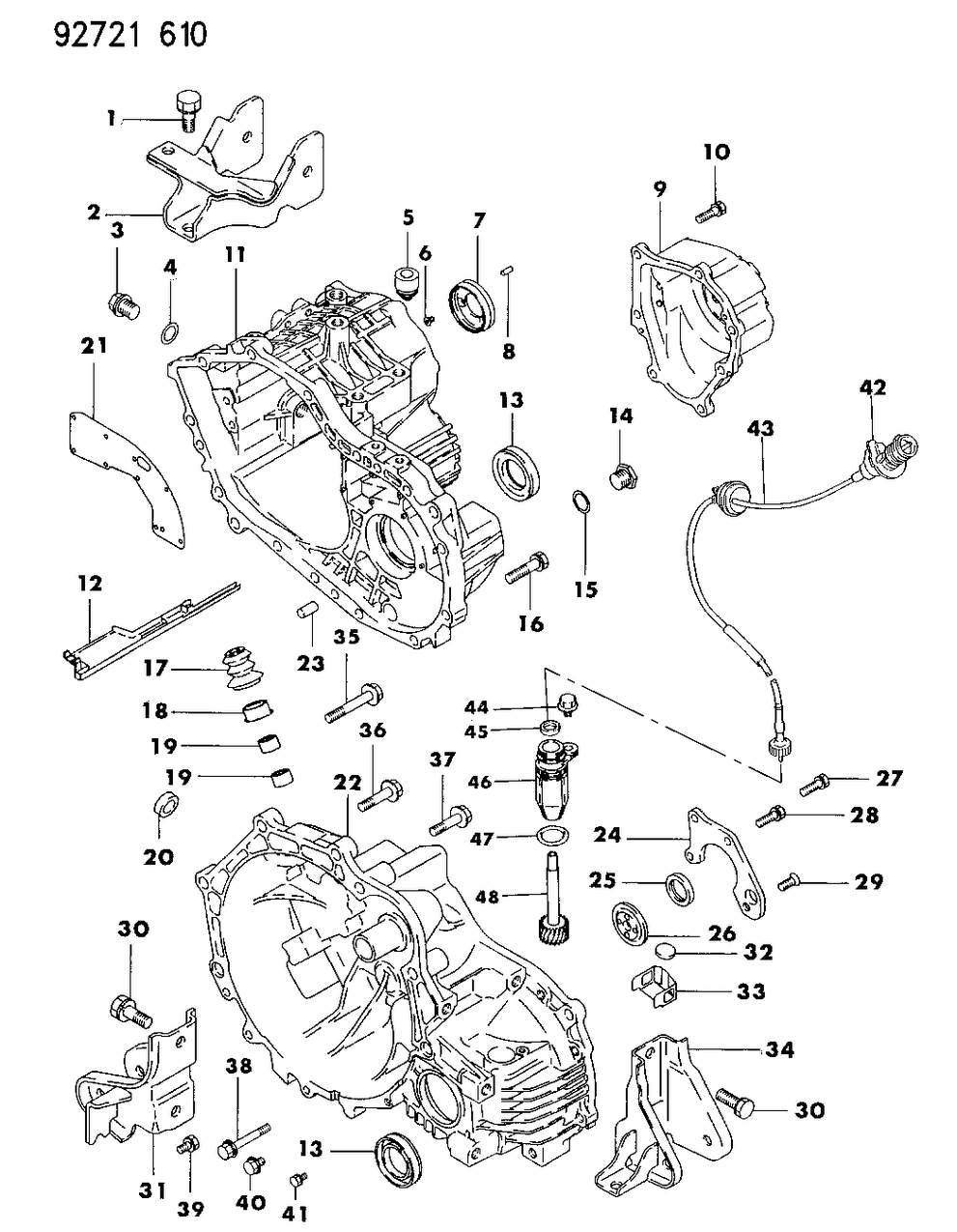 Mopar MD735926 RETAINER Clutch Housing Fr