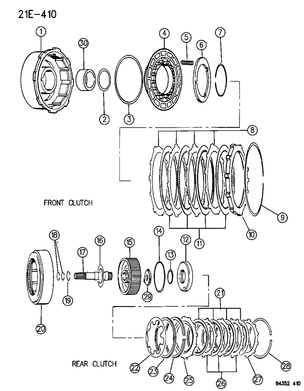 Mopar 4531066 Disc-Trans Front Clutch