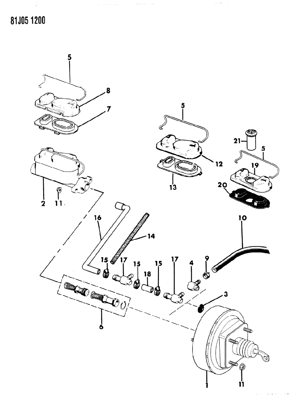 Mopar 83504455 Gasket-Brake Master Cylinder