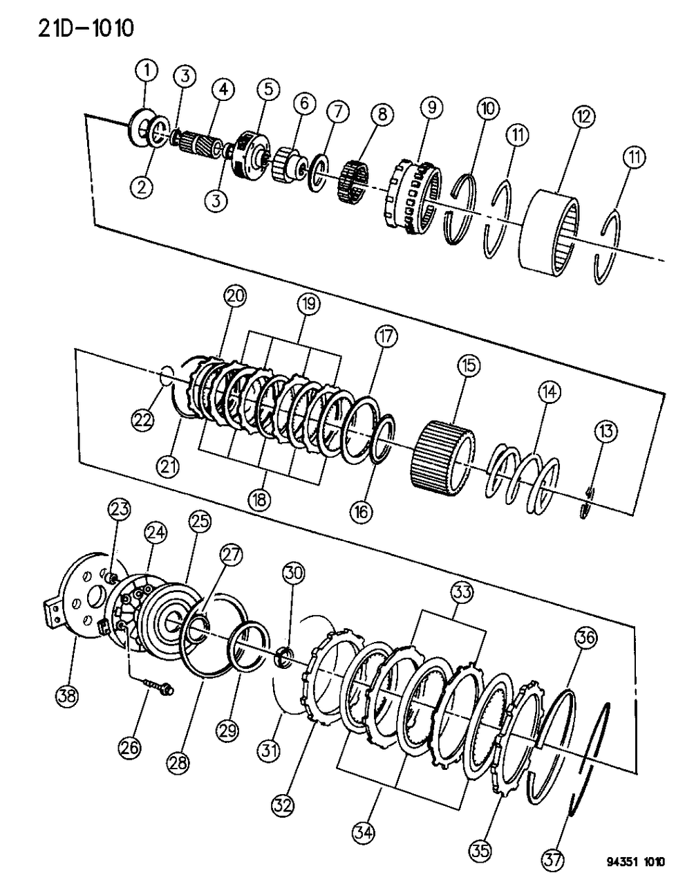 Mopar 52118180 RETAINER-Over Drive Clutch Piston