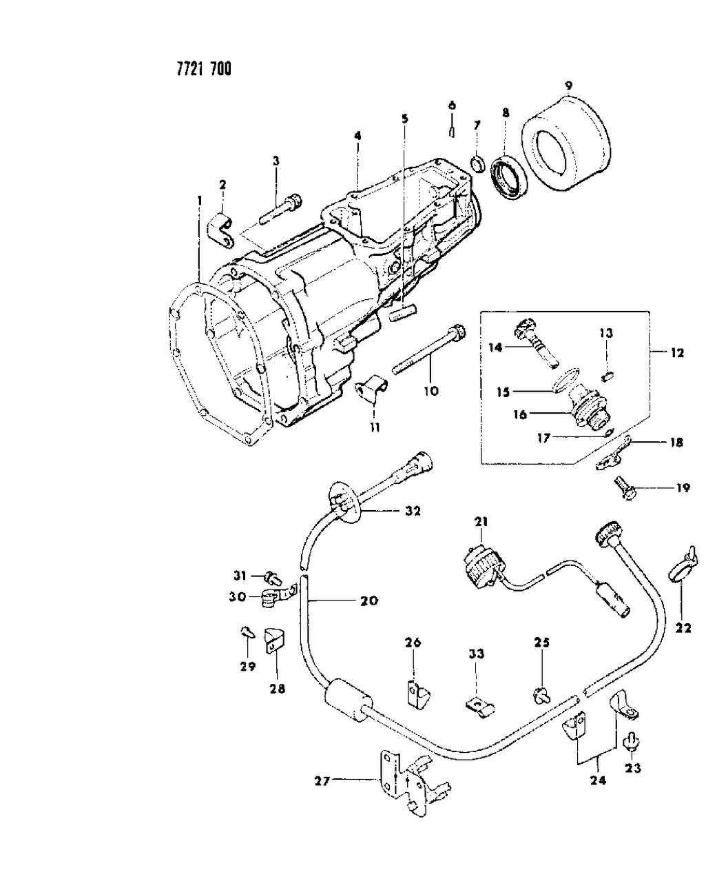 Mopar MD703740 RETAINER-M/T Extension Housing