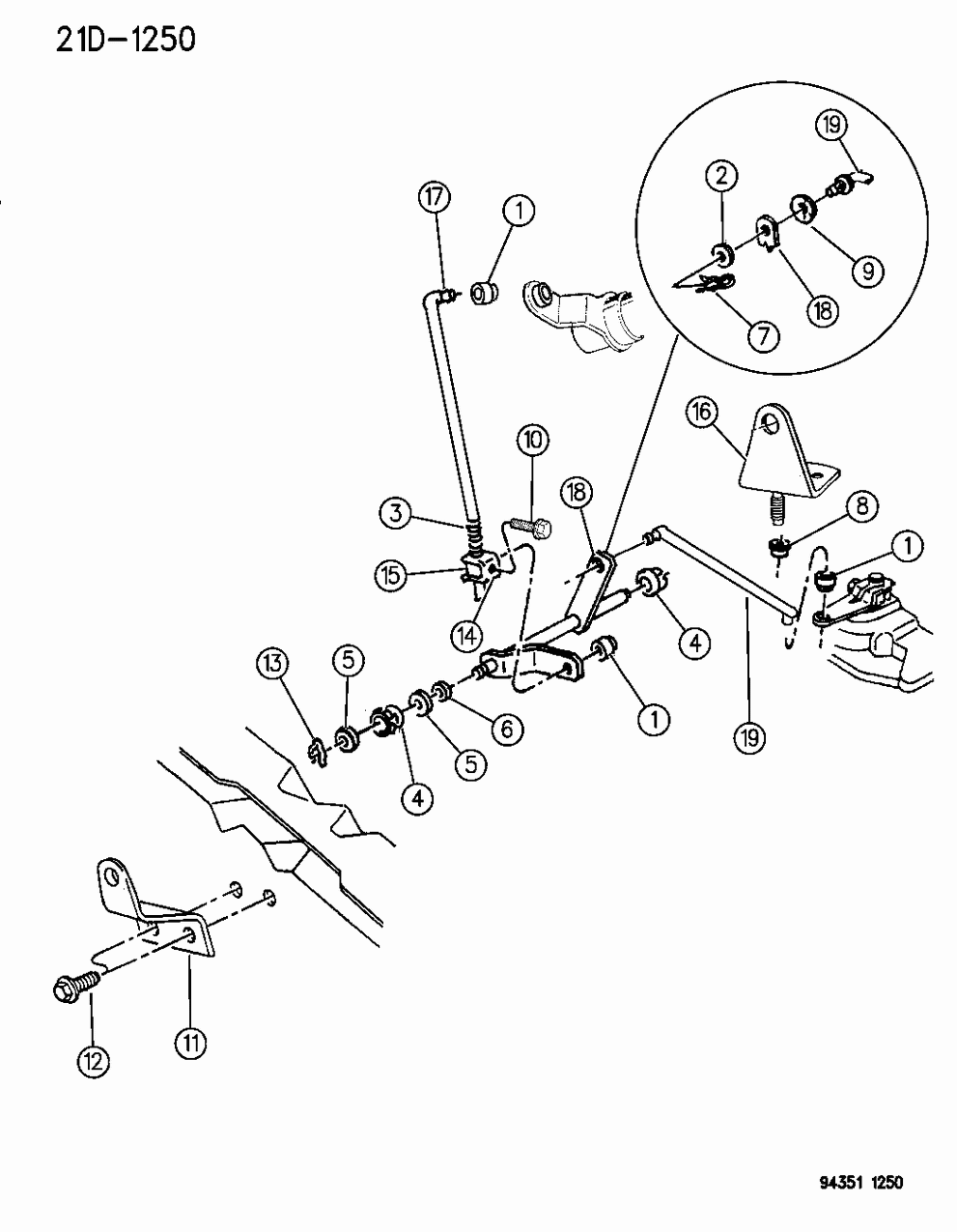 Mopar 52077805 Shaft Trans Gear Shift Torque