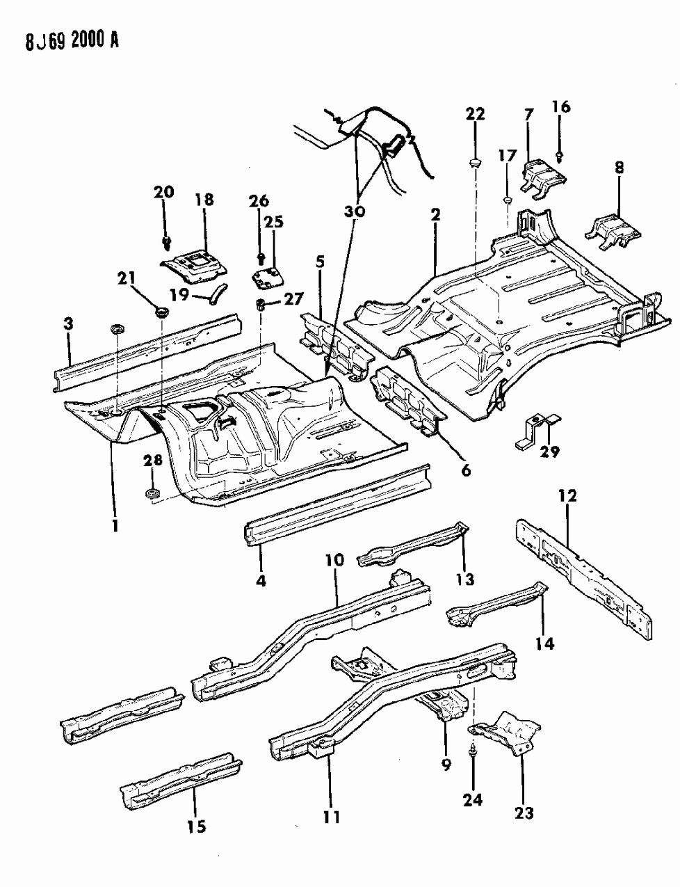 Mopar 53005141 Cover-Floor Pan