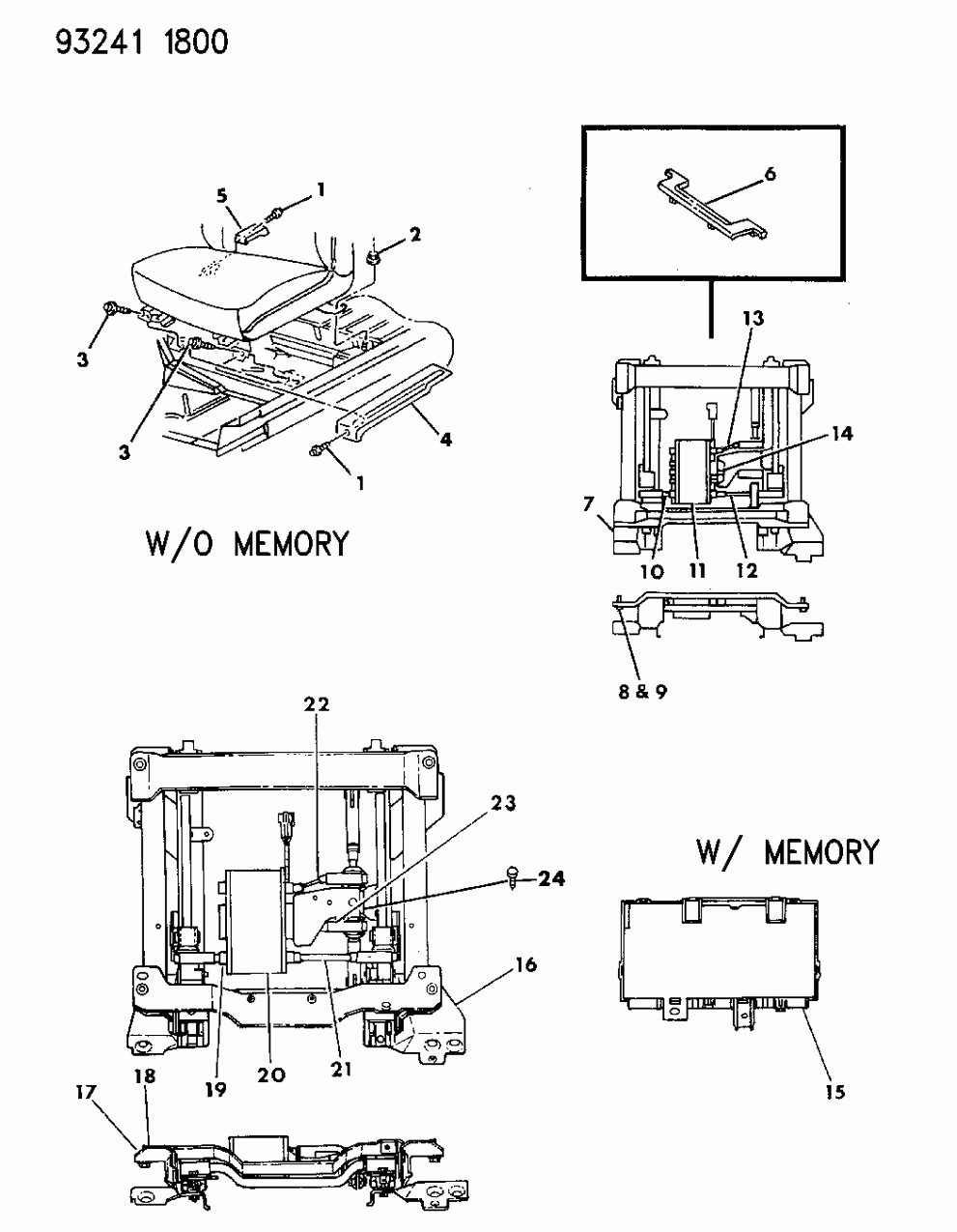 Mopar 5266120 Module Asm Memory Seat & M