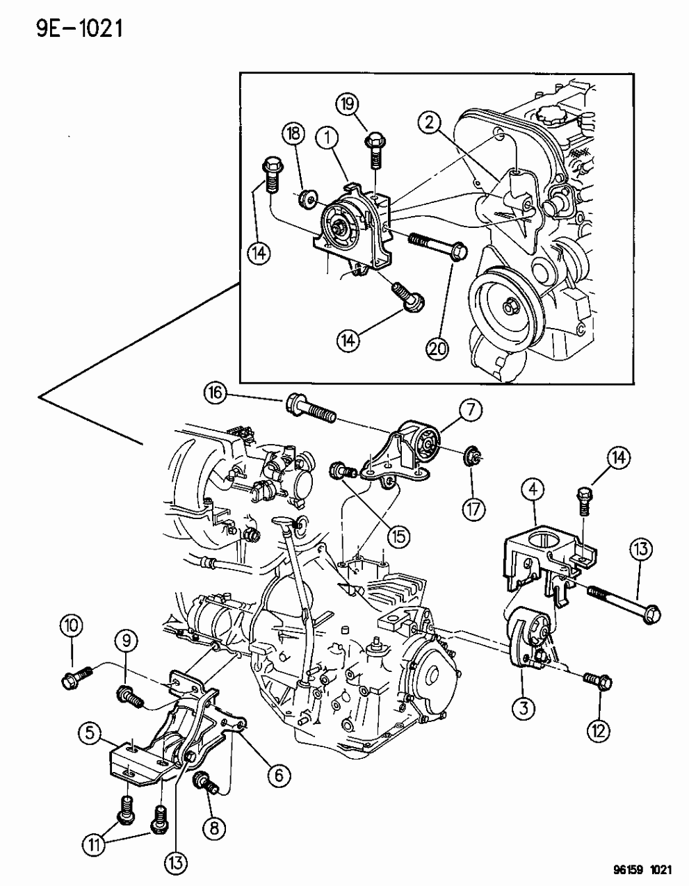 Mopar 4612934 Bracket Front Engine Side Mounting