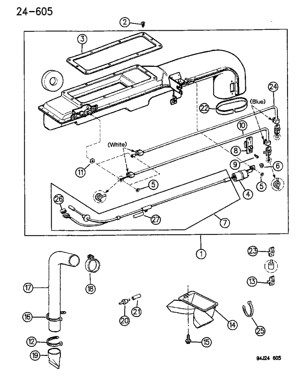 Mopar 55036229 Hose Assembly-Assembly - Air Intake Drain