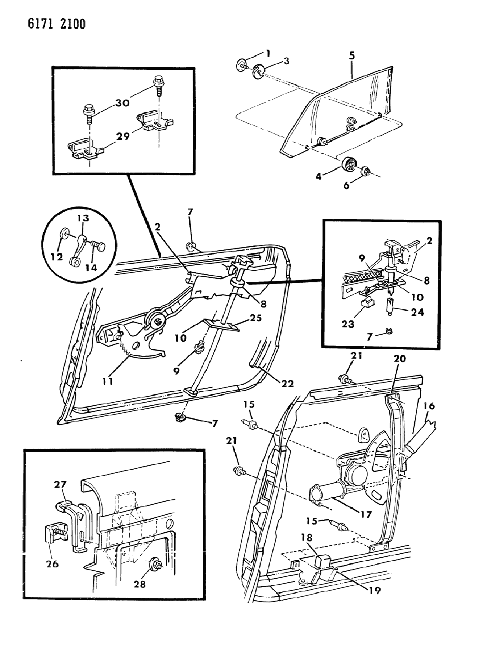 Mopar 4336601 MECH & Motor Front Door Electric Window