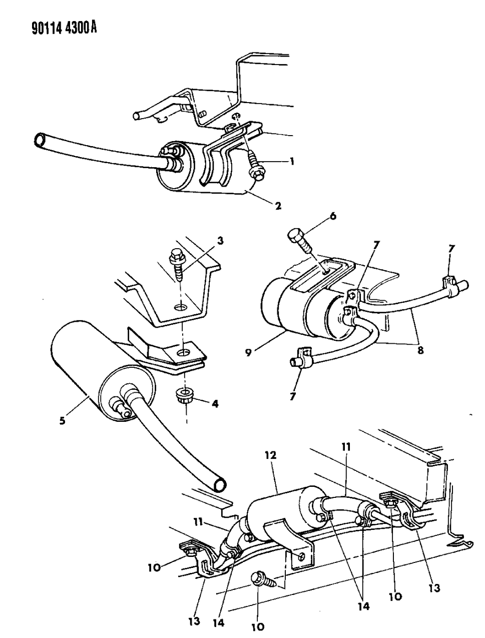 Mopar 4443455 Filter Pkg Fuel