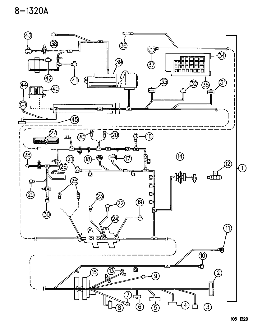 Mopar 4671377 Wiring-HEADLAMP To Dash