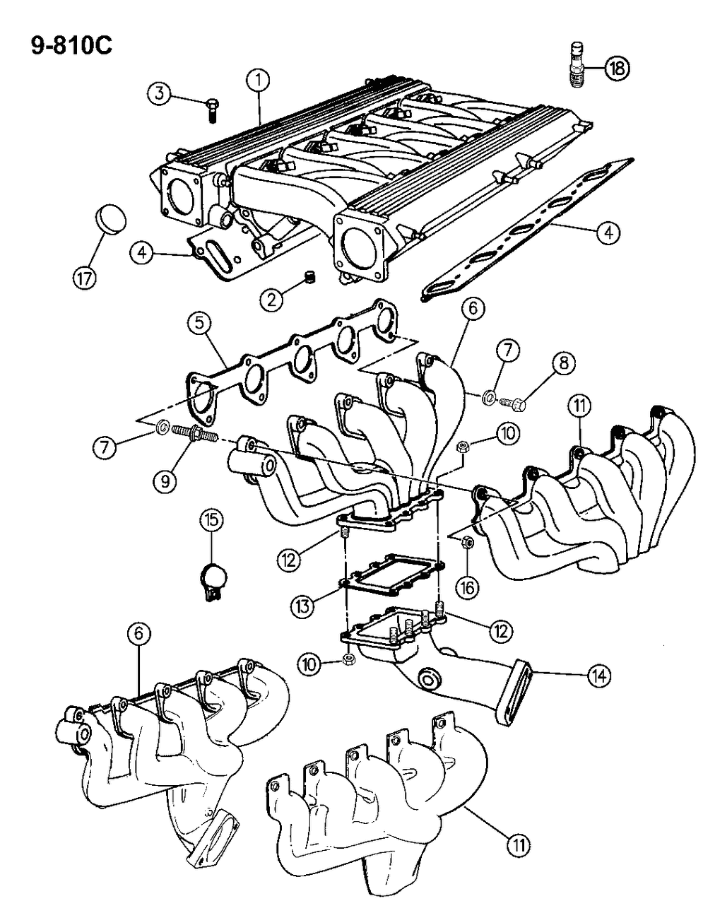 Mopar 5245611 Left Exhaust Manifold