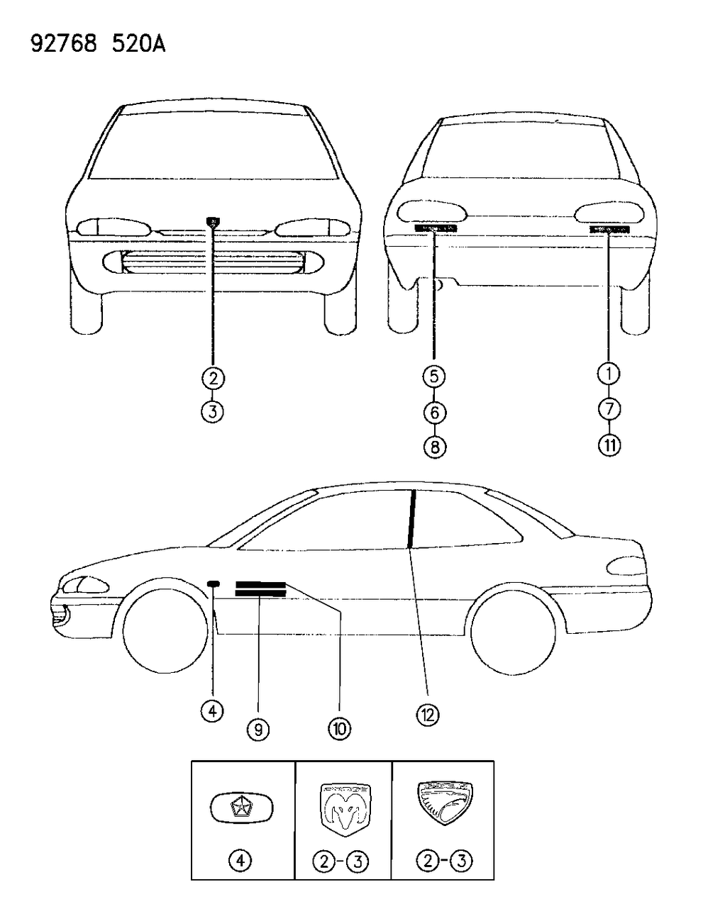 Mopar 5239452 Decal Dark Quartz HD8