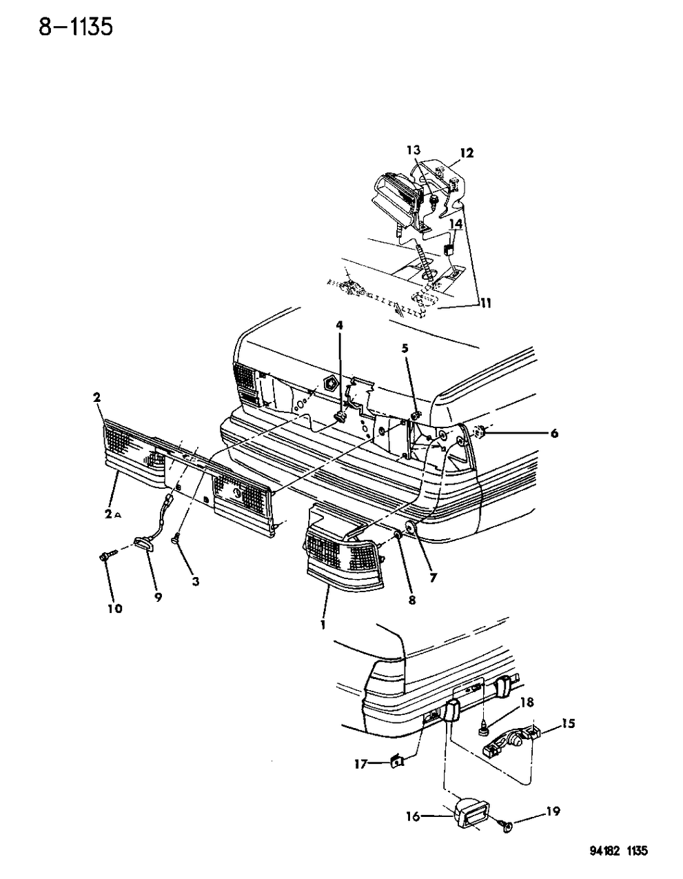 Mopar 4676517 APPLIQUE Deck Lid