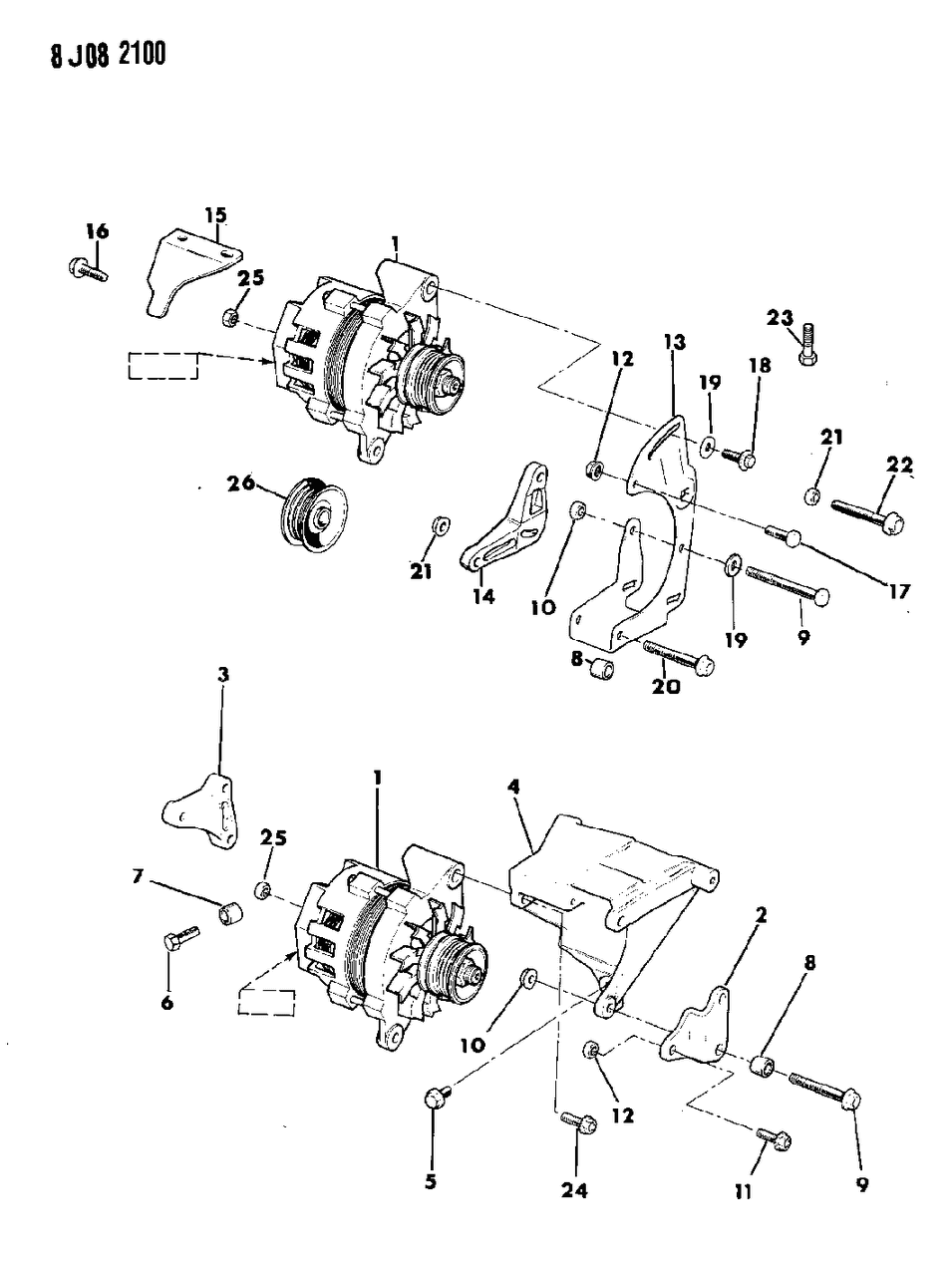 Mopar 53004386 Bracket Alt ALTERNATOR Mounting