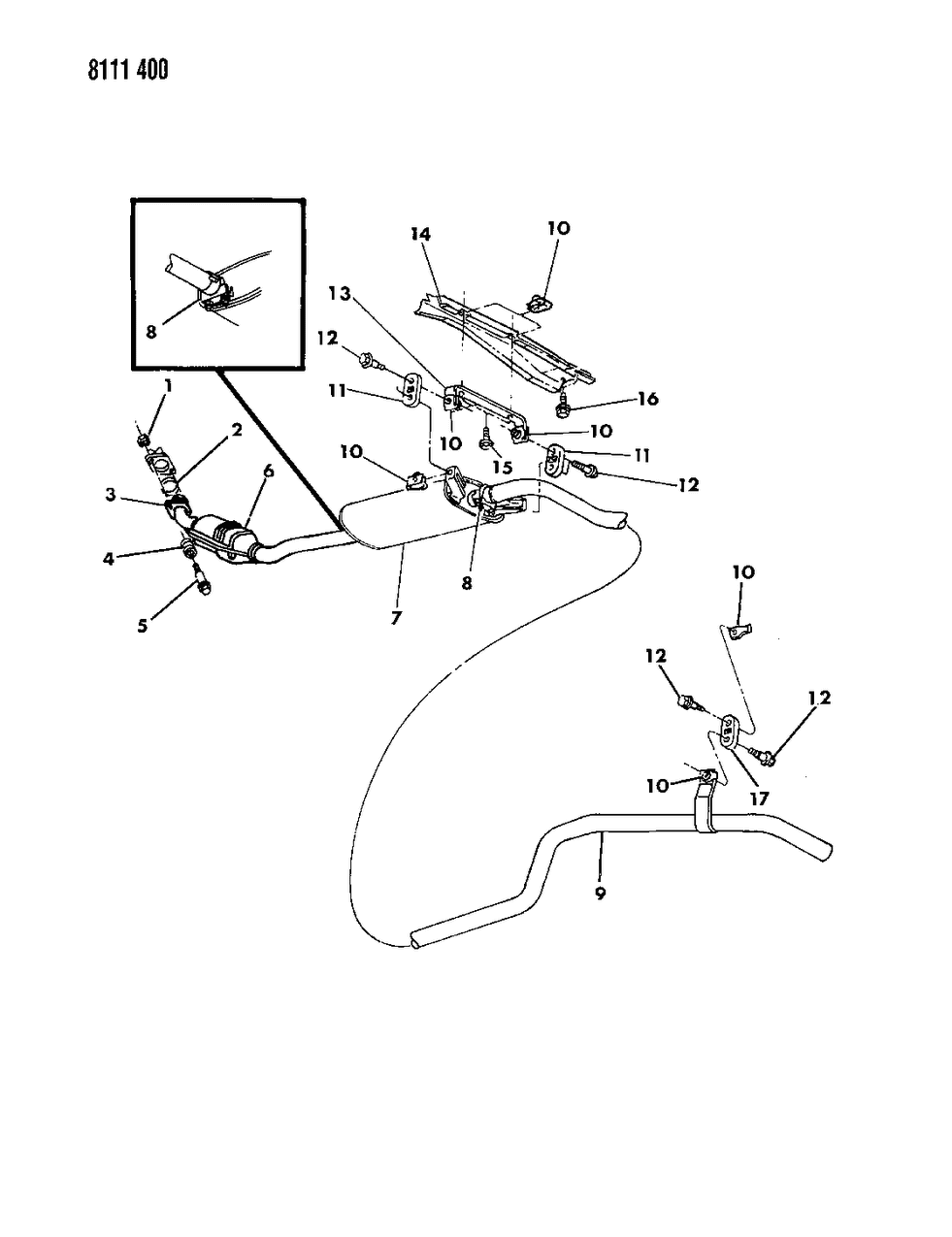 Mopar E0015789 Catalytic Converter With Exhaust Pipe