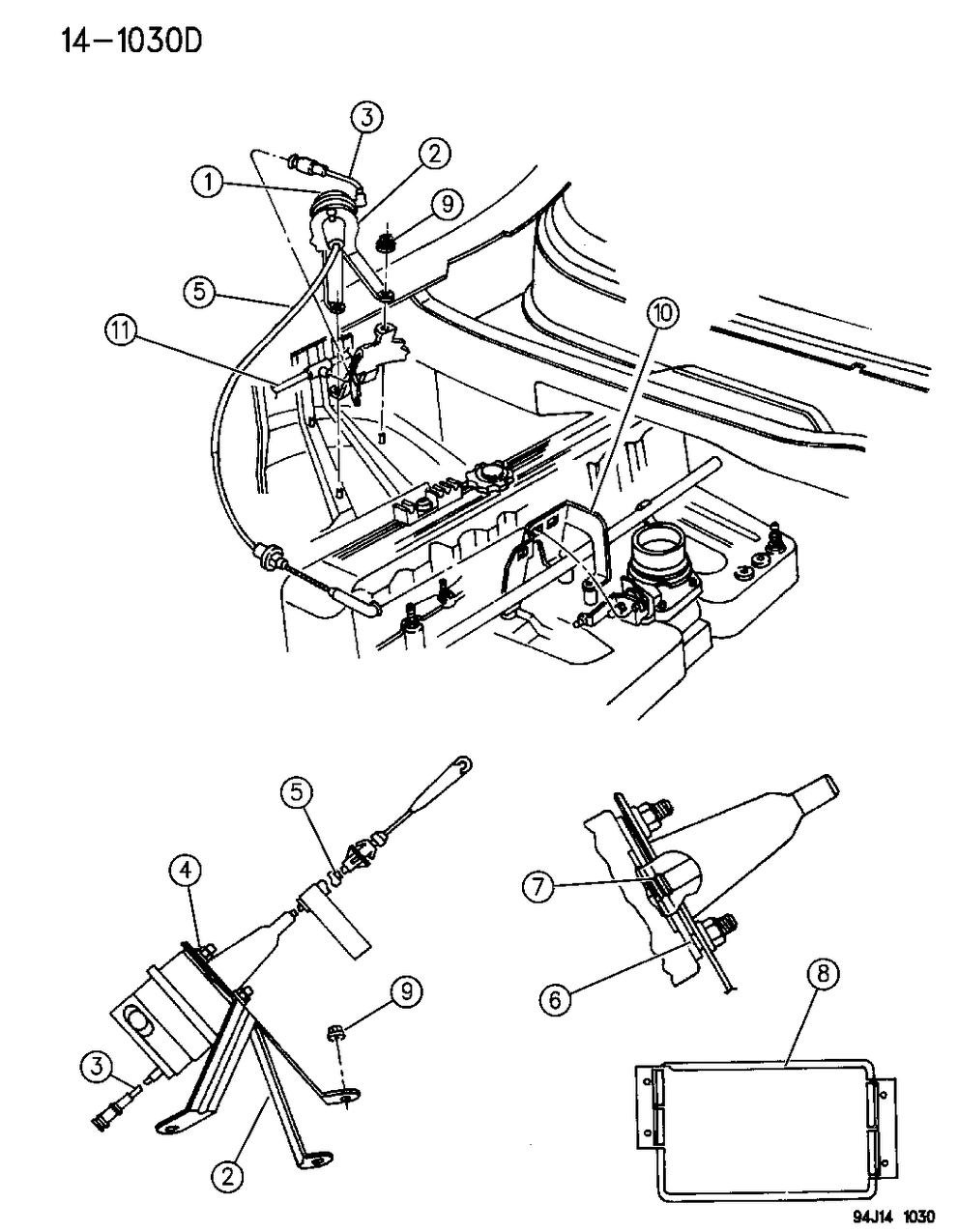 Mopar 52078846 Cable Cruise Control