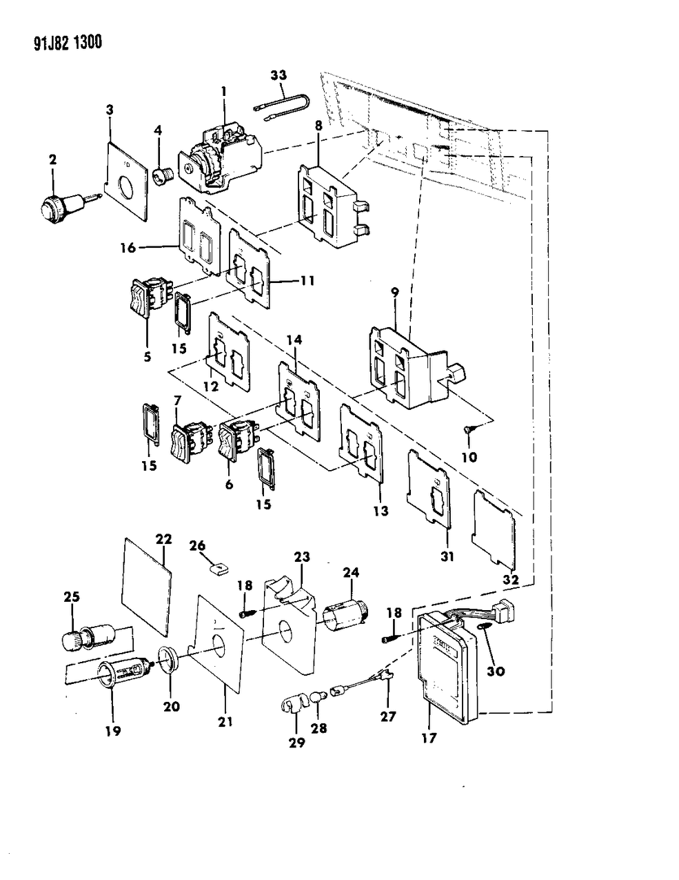 Mopar 55001892 Housing Switch