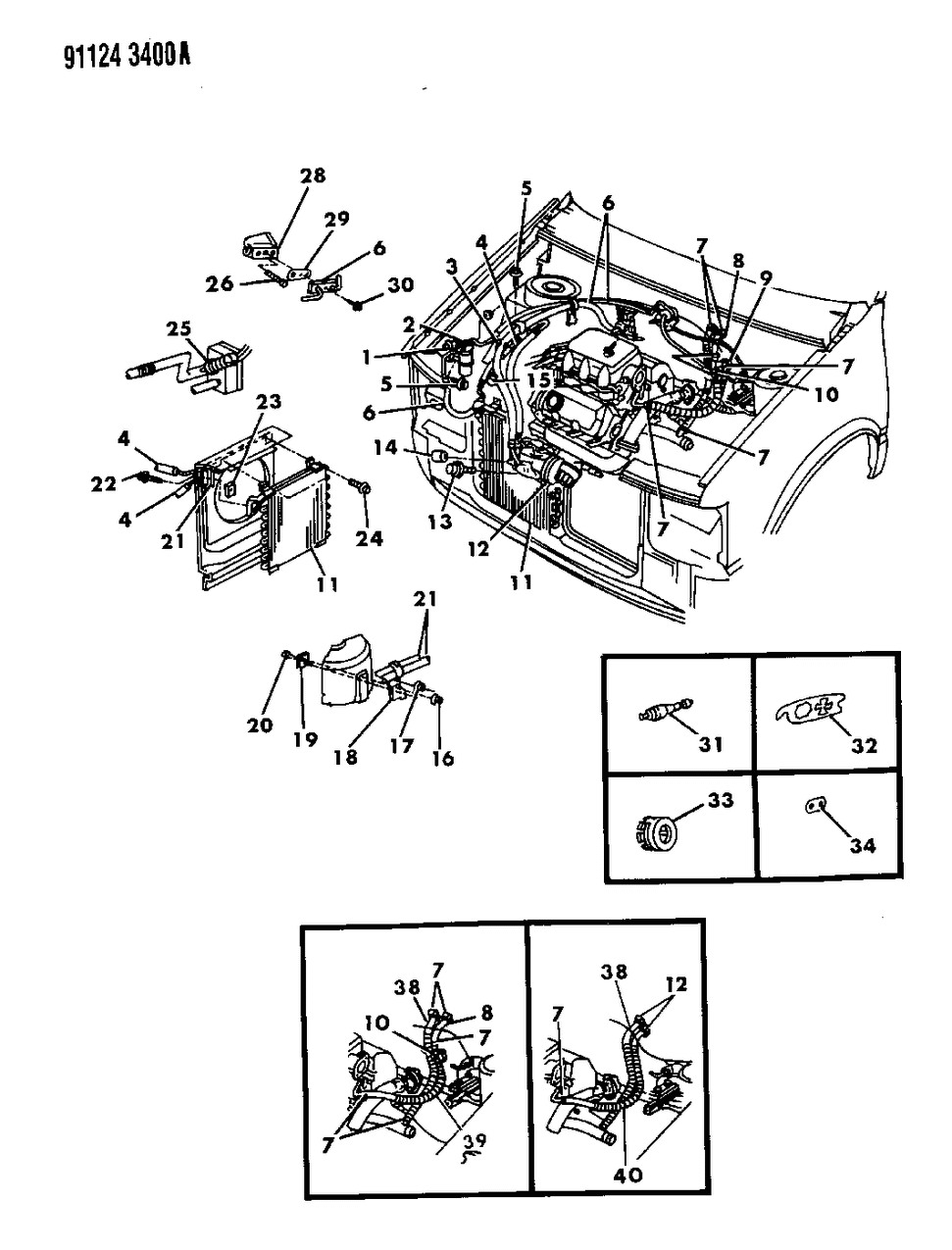 Mopar 5264133 Hose HTR Engine To Core