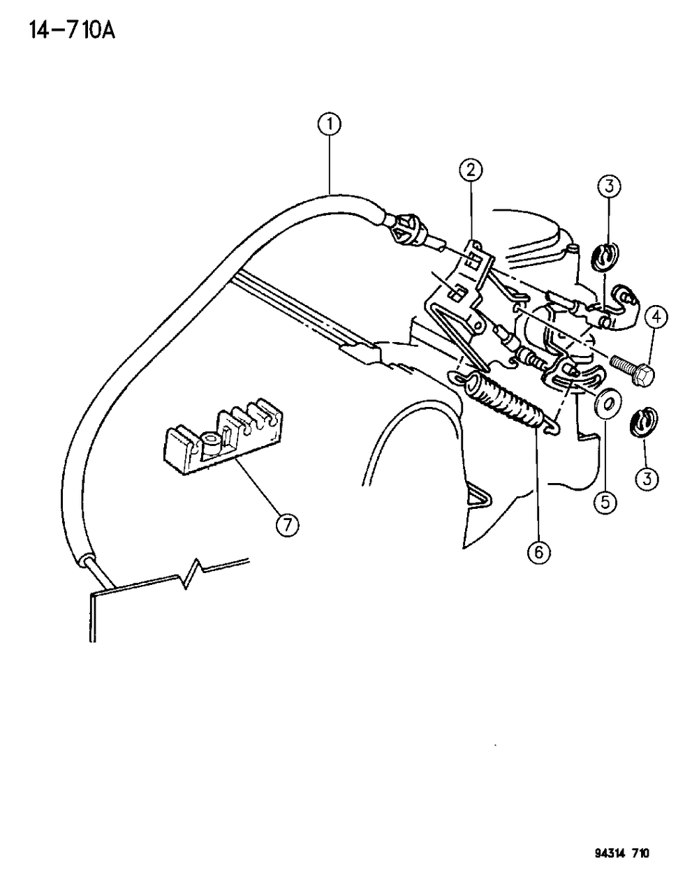 Mopar 52078002 Cable-Accelerator Control