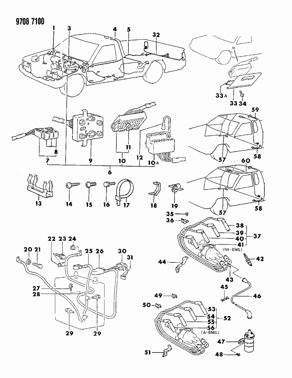 Mopar MB415811 Battery Cables Connectors