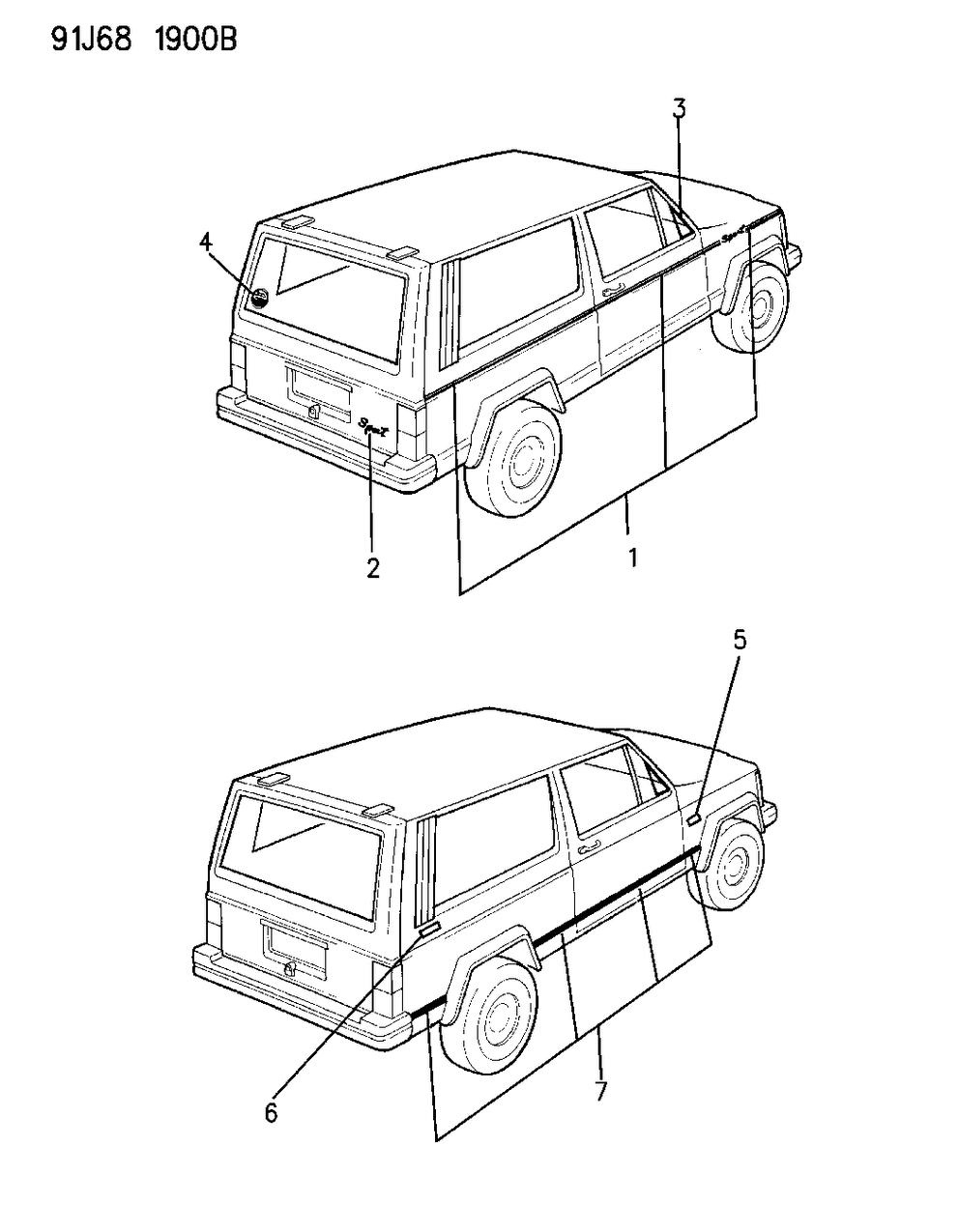 Mopar 4723428 TAPESTRIP BODYSIDE