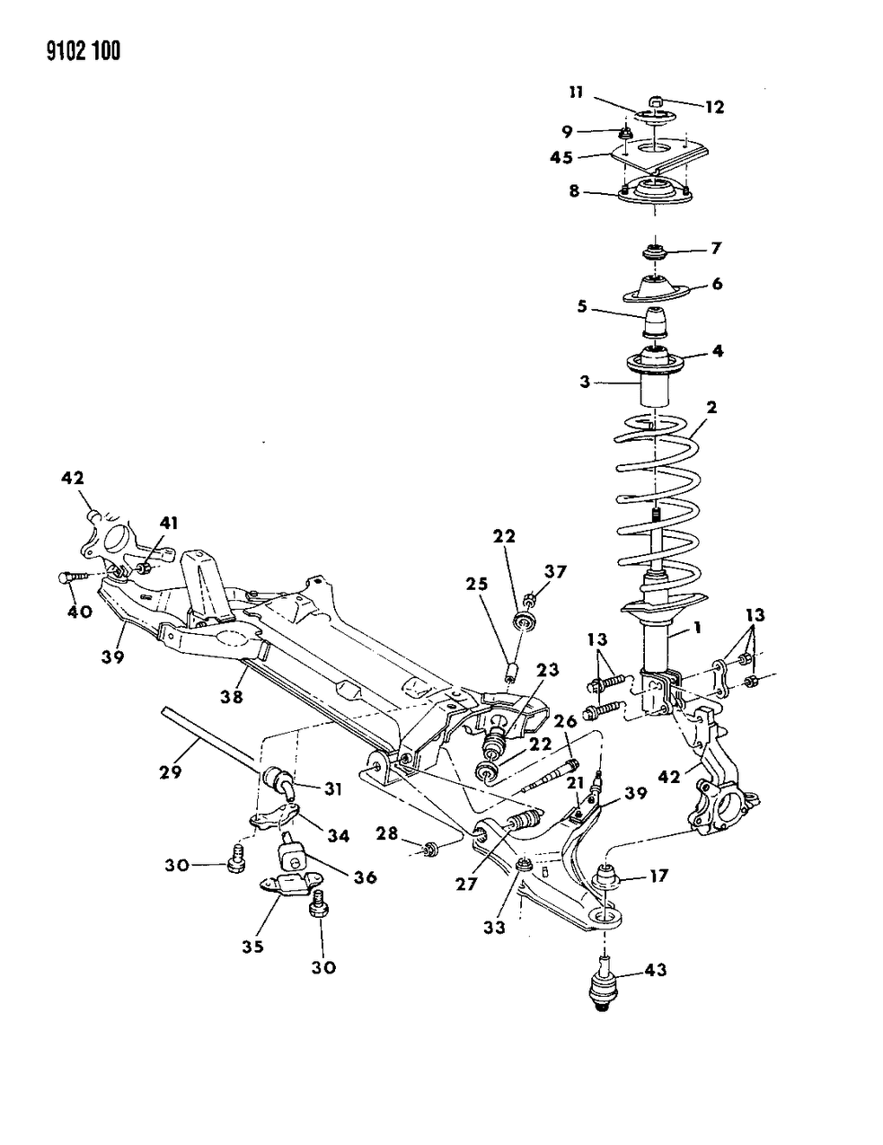 Mopar 4449368 Shaft-Assembly-Front Suspension SWAY ELIM