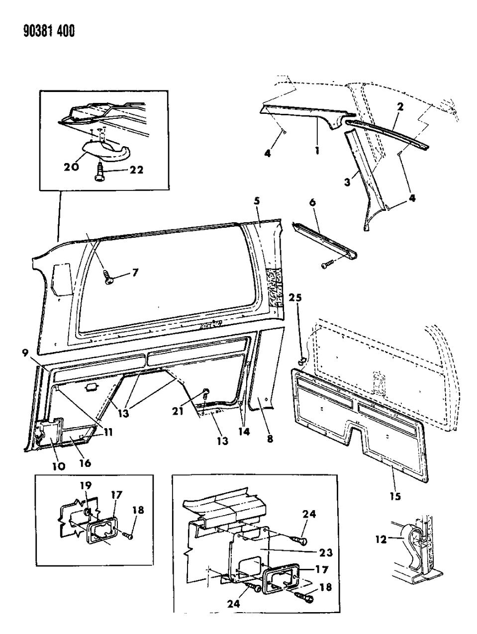 L534JS8 Genuine Mopar Panel, Windshield Header Trim (P.A.R.)